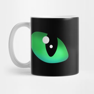 Cat emerald green eyes Mug